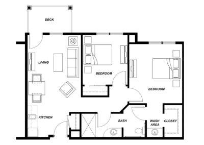 Avamere at Bethany 2 Bedroom Floorplan
