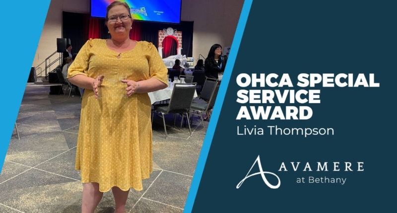 OHCA service award for Avamere at Bethany