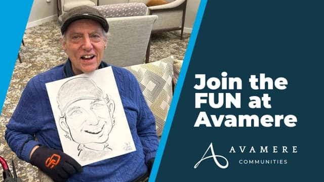 Senior having fun at Avamere